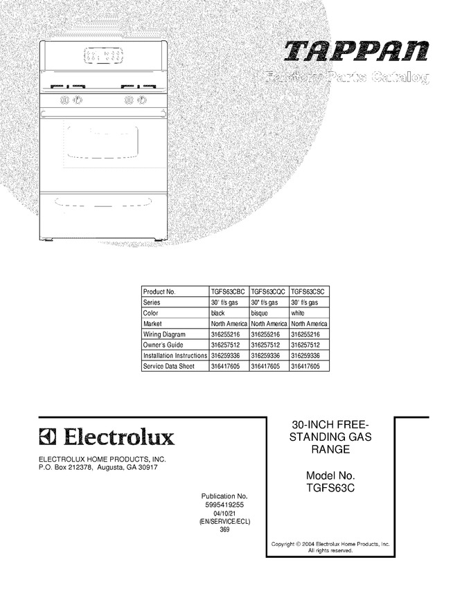 Diagram for TGFS63CBC