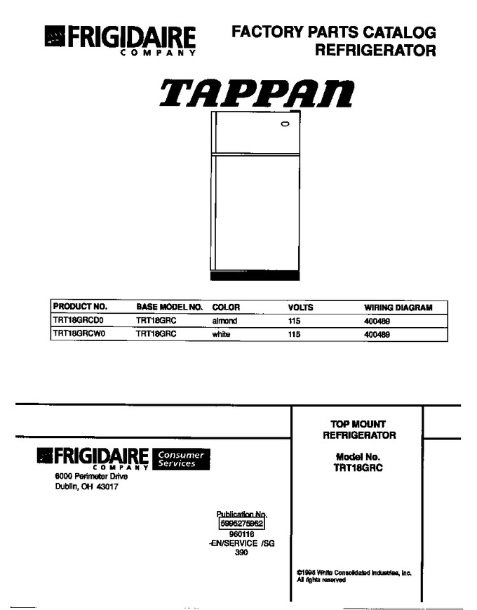 Diagram for TRT18GRCW0
