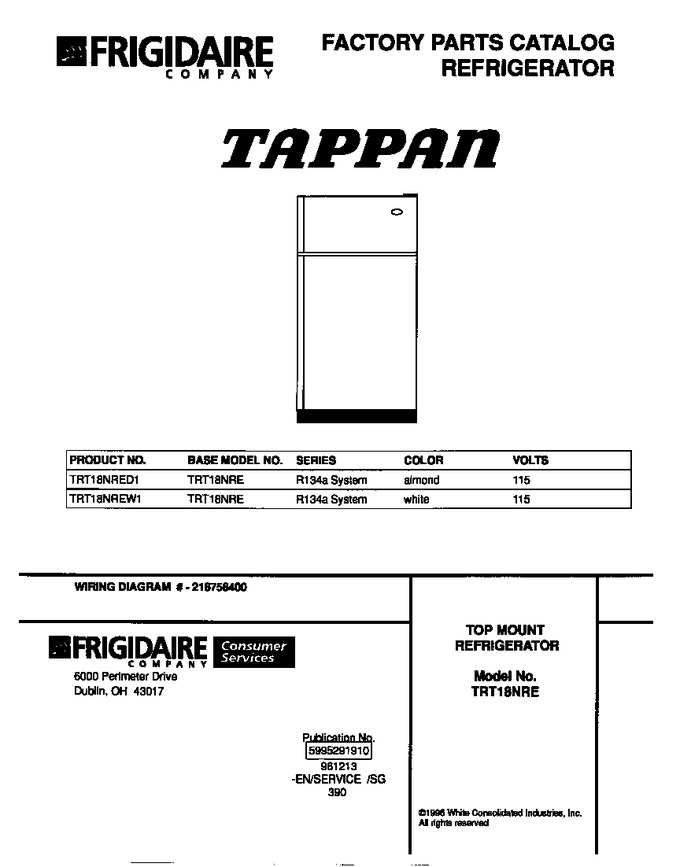 Diagram for TRT18NREW1
