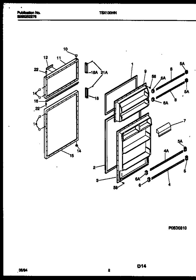 Diagram for TSX130HN2W