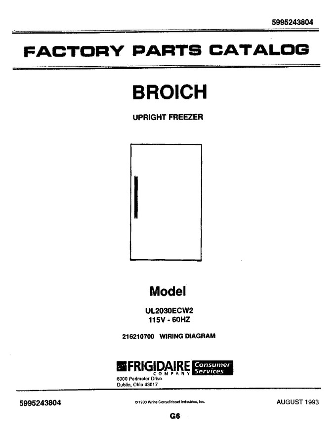 Diagram for UL2030ECW2