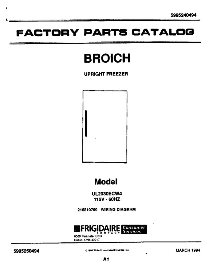 Diagram for UL2030ECW4