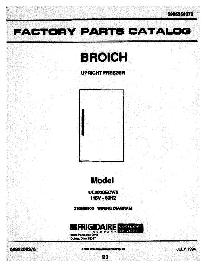Diagram for UL2030ECW5