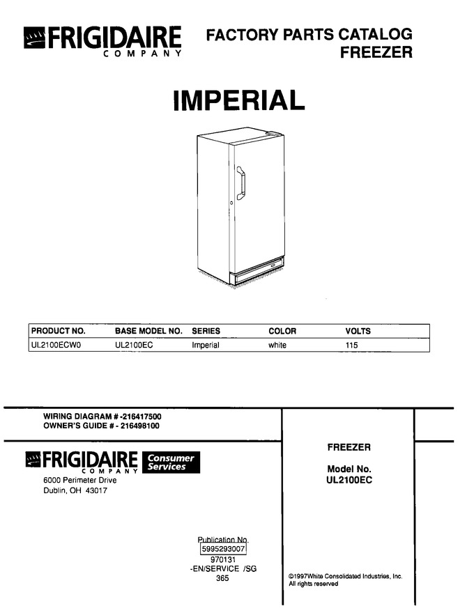Diagram for UL2100ECW0