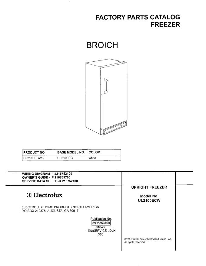 Diagram for UL2100ECW3