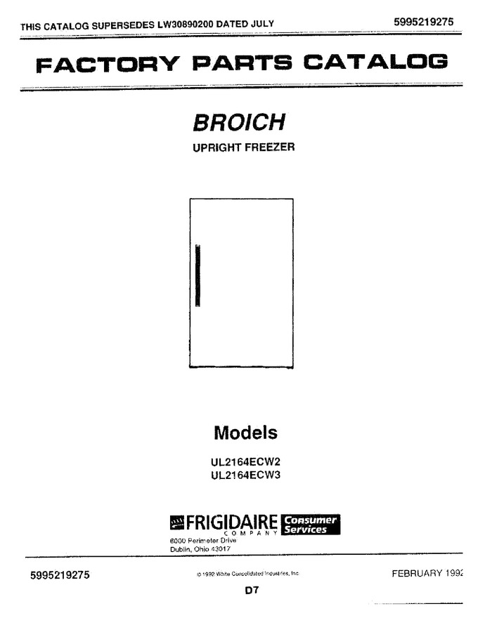 Diagram for UL2164ECW2