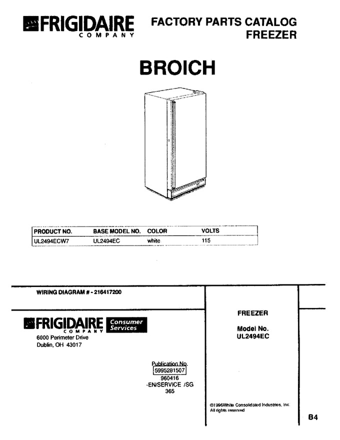 Diagram for UL2494ECW7