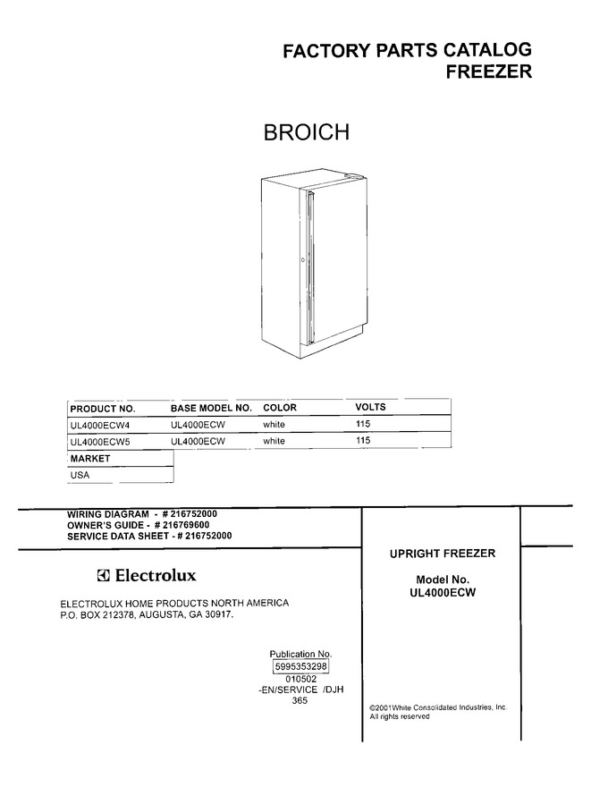 Diagram for UL4000ECW5
