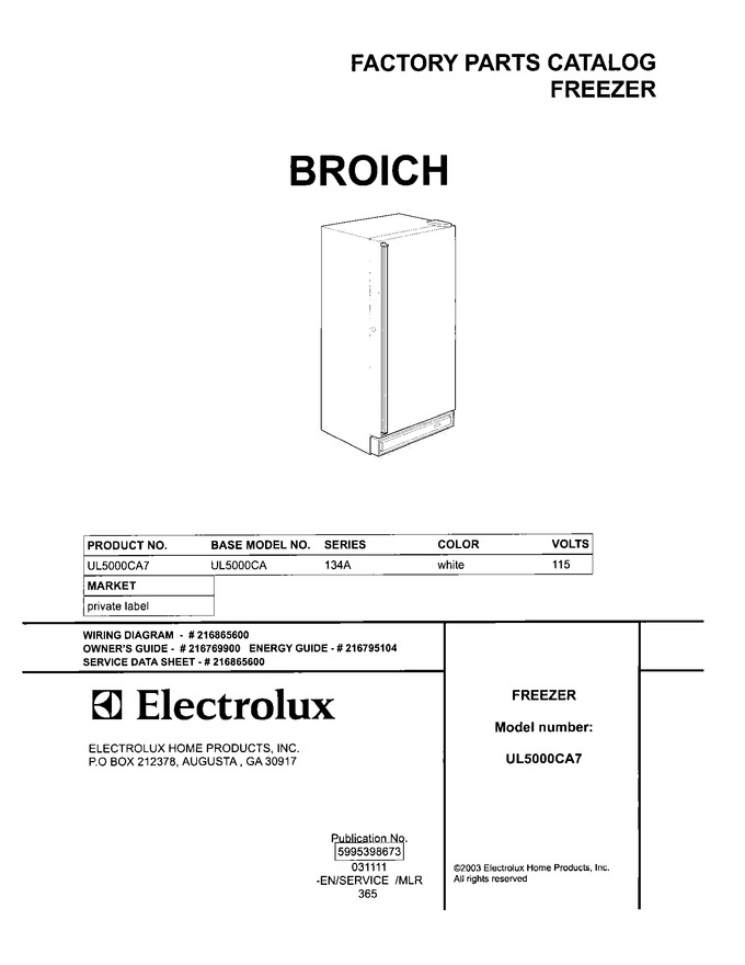 Diagram for UL5000CA7