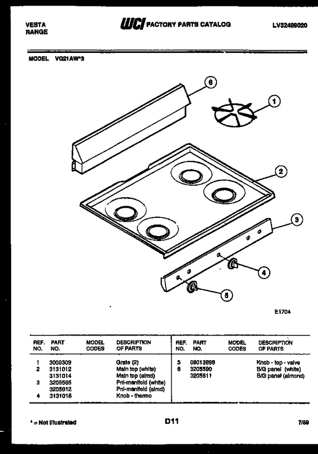 Diagram for VG21AW3-23