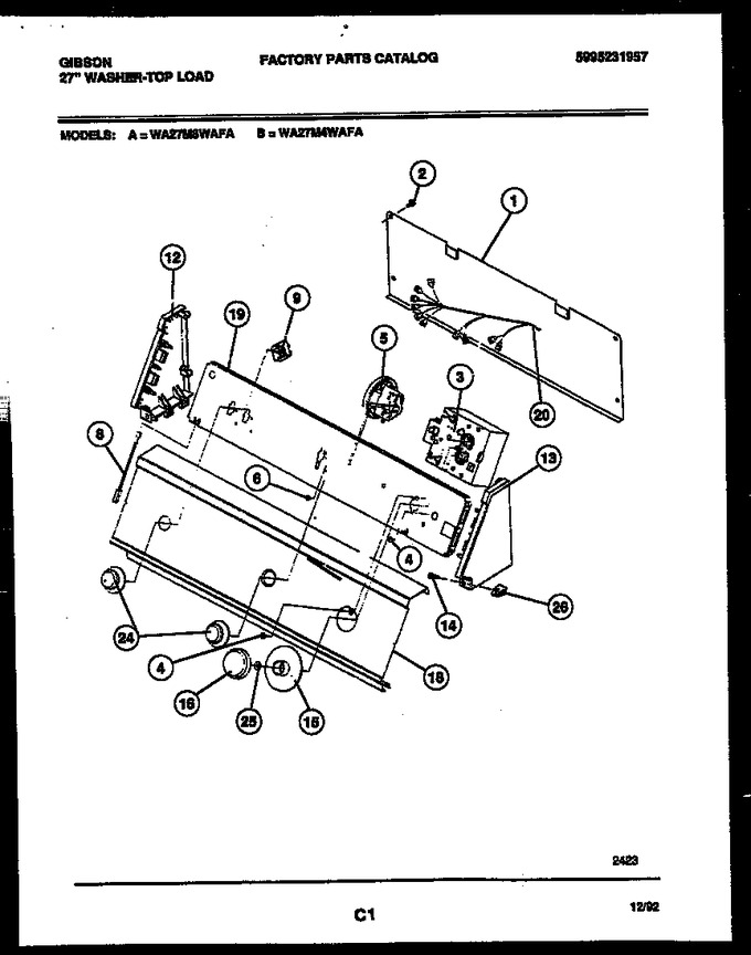 Diagram for WA27M8WAFA