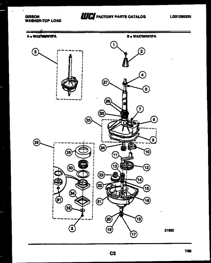 Diagram for WA27M4WXFA