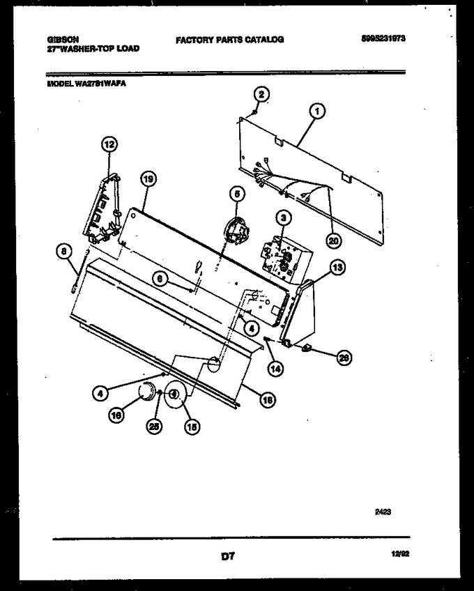 Diagram for WA27S1WAFA