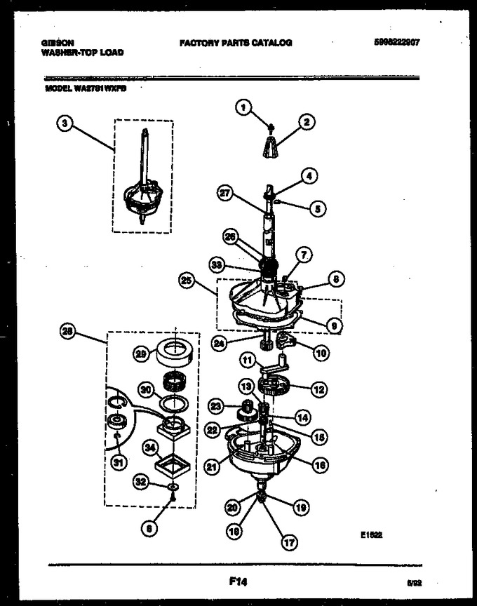 Diagram for WA27S1WXFB