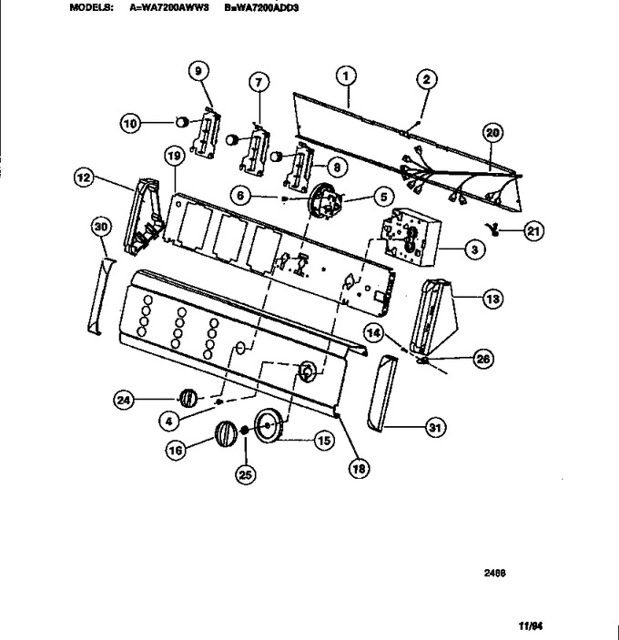 Diagram for WA7200AWW3