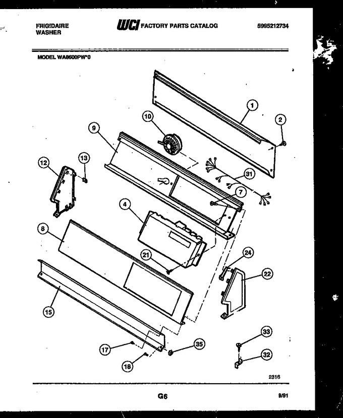 Diagram for WA8600PW0