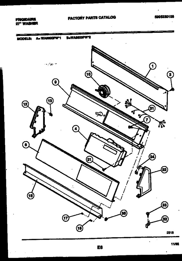 Diagram for WA8600PW2