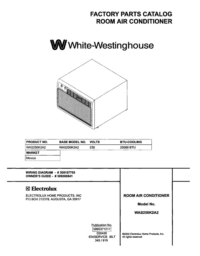 Diagram for WAS250K2A2