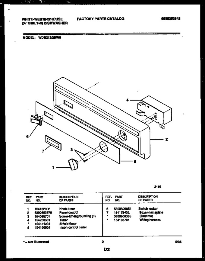 Diagram for WDB212GBW0