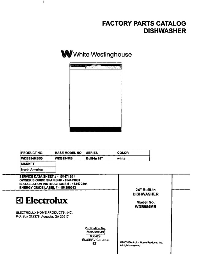 Diagram for WDB954MBS0