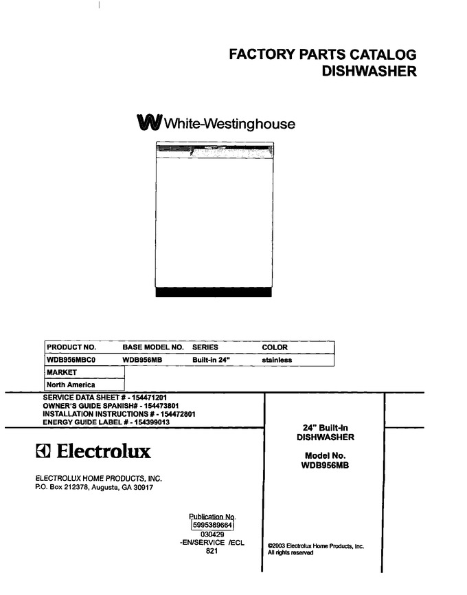Diagram for WDB956MBC0