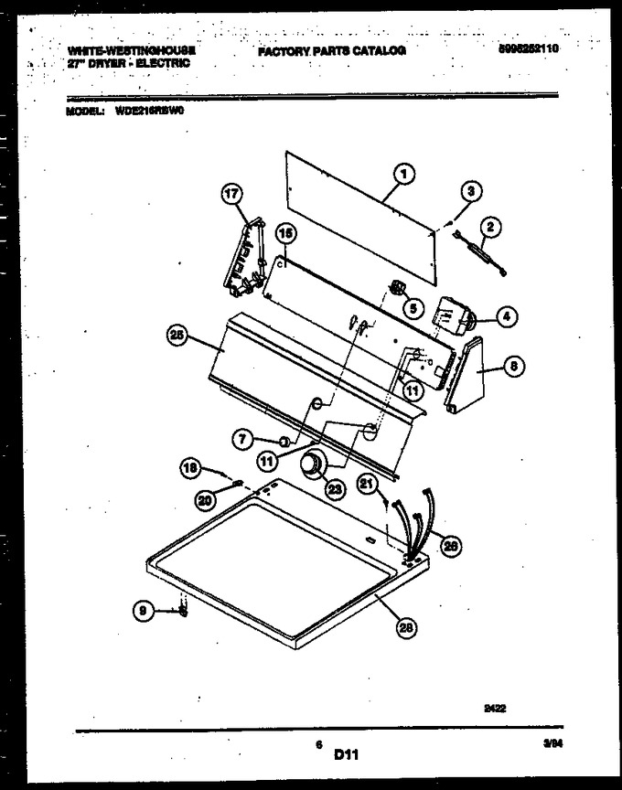 Diagram for WDE216RBD0