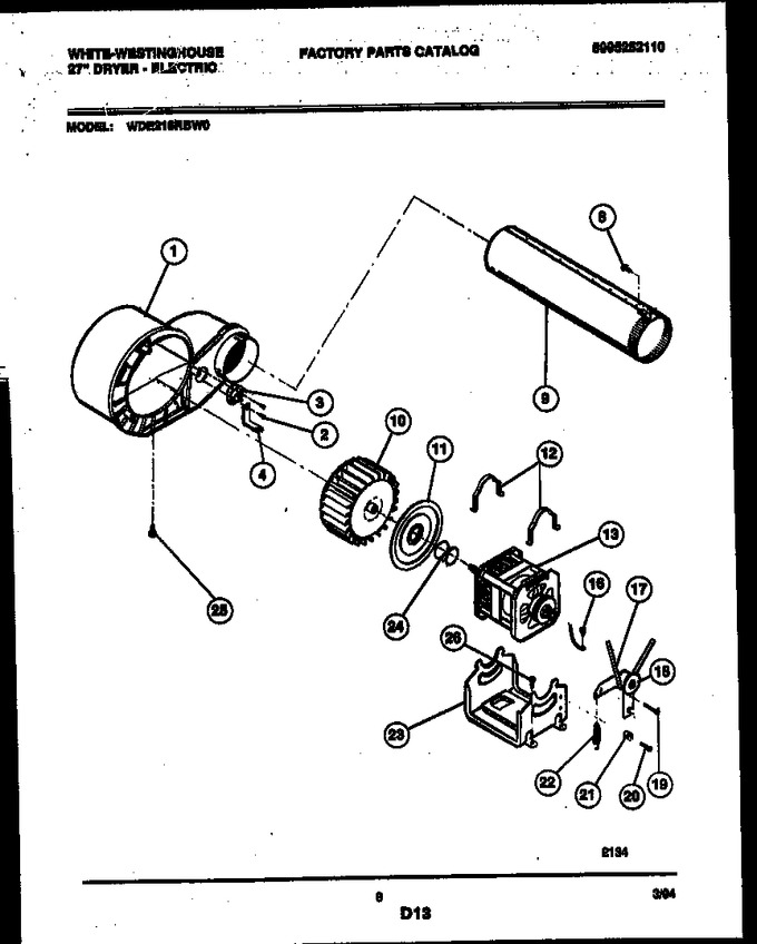 Diagram for WDE216RBD0