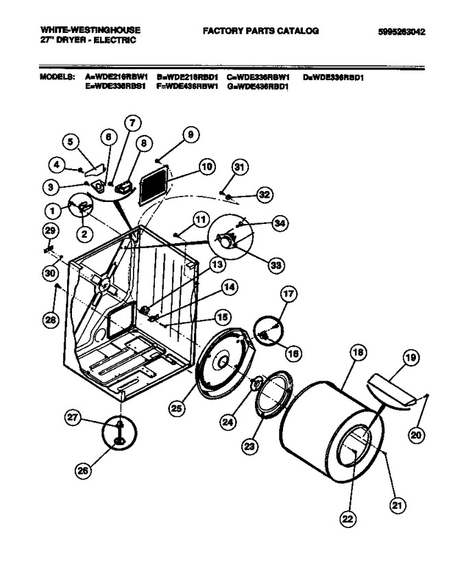 Diagram for WDE336RBD1