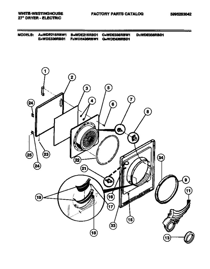Diagram for WDE336RBW1