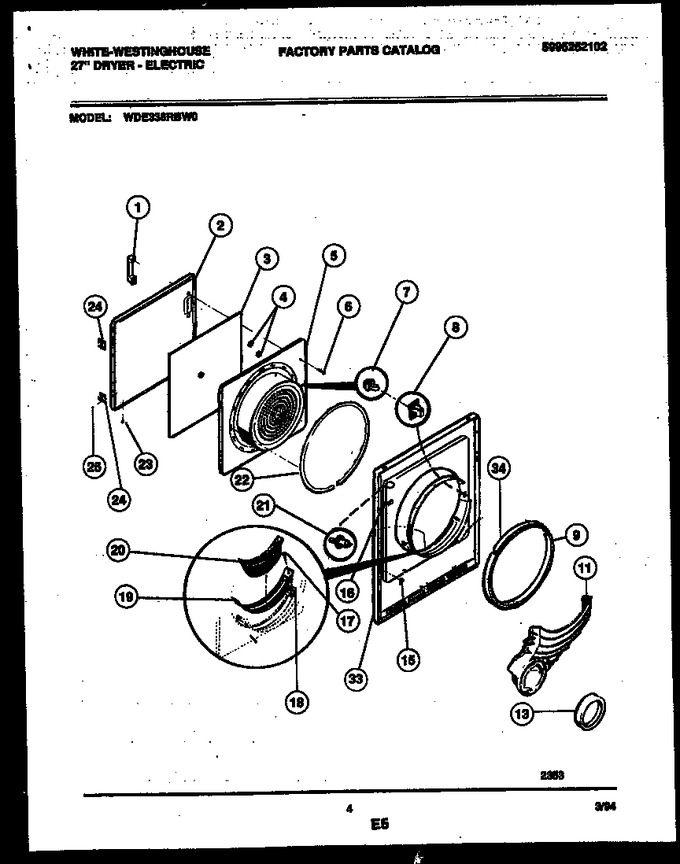 Diagram for WDE336RBD0
