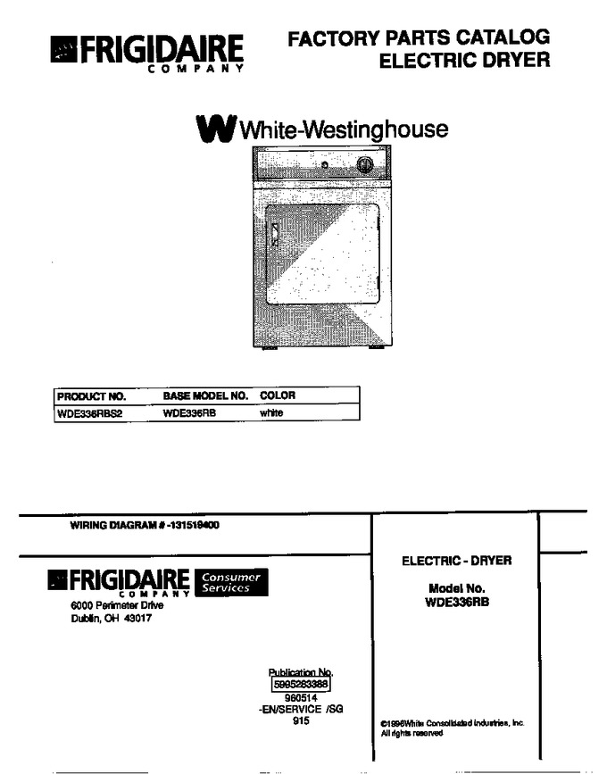 Diagram for WDE336RBS2