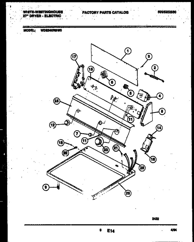 Diagram for WDE546RBD0
