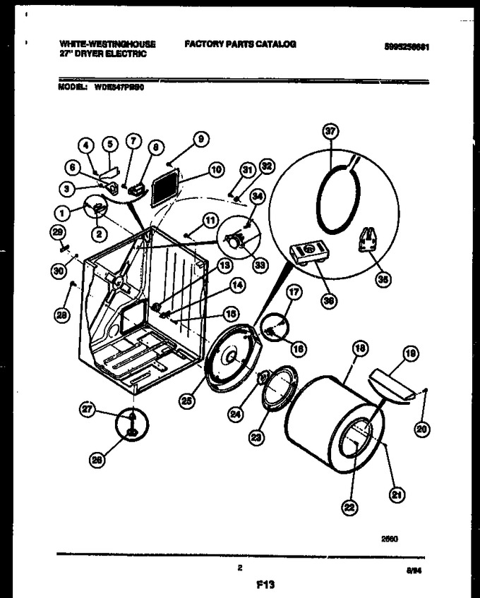 Diagram for WDE547PBS0