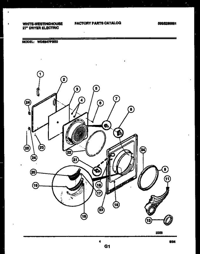 Diagram for WDE547PBS0