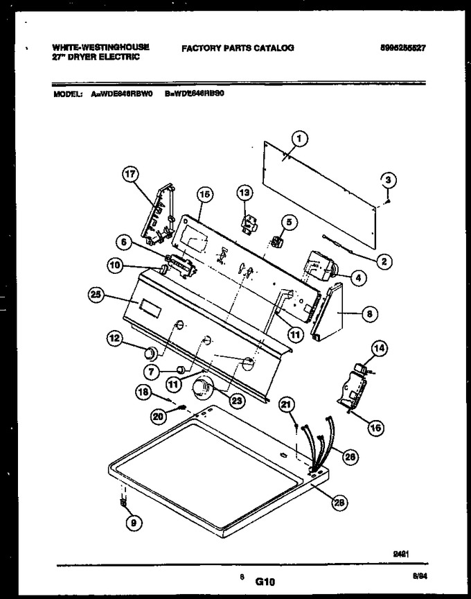 Diagram for WDE646RBSW0