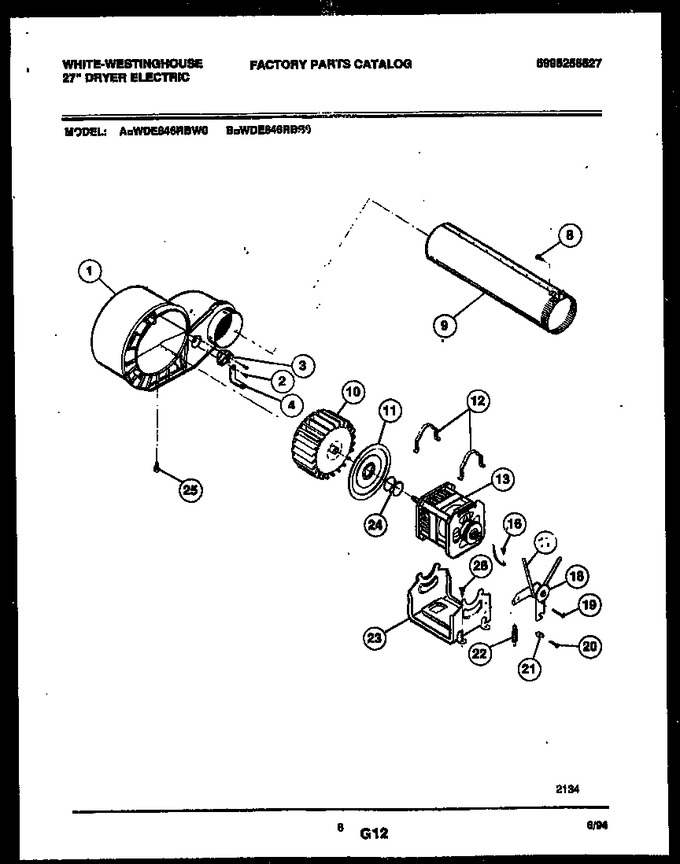 Diagram for WDE846RBW0