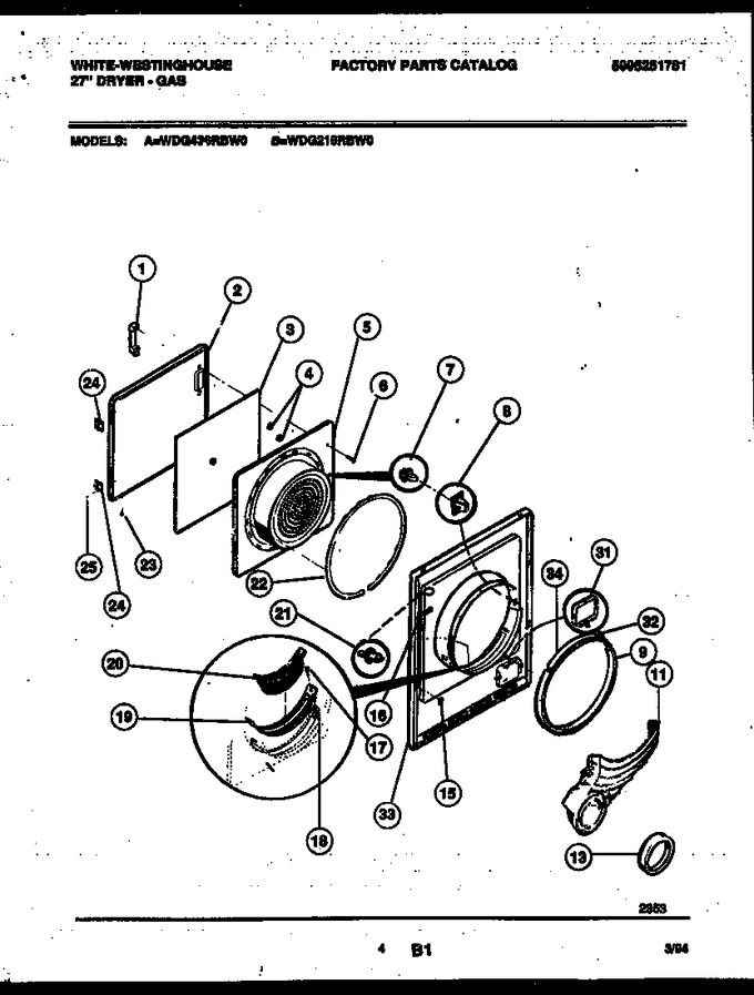 Diagram for WDG436RBW0