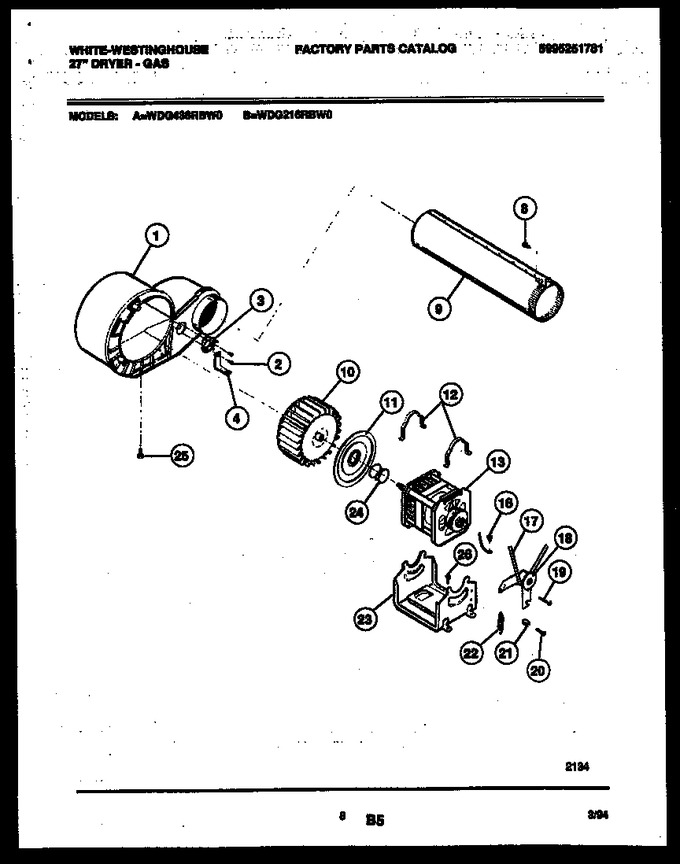 Diagram for WDG216RBW0
