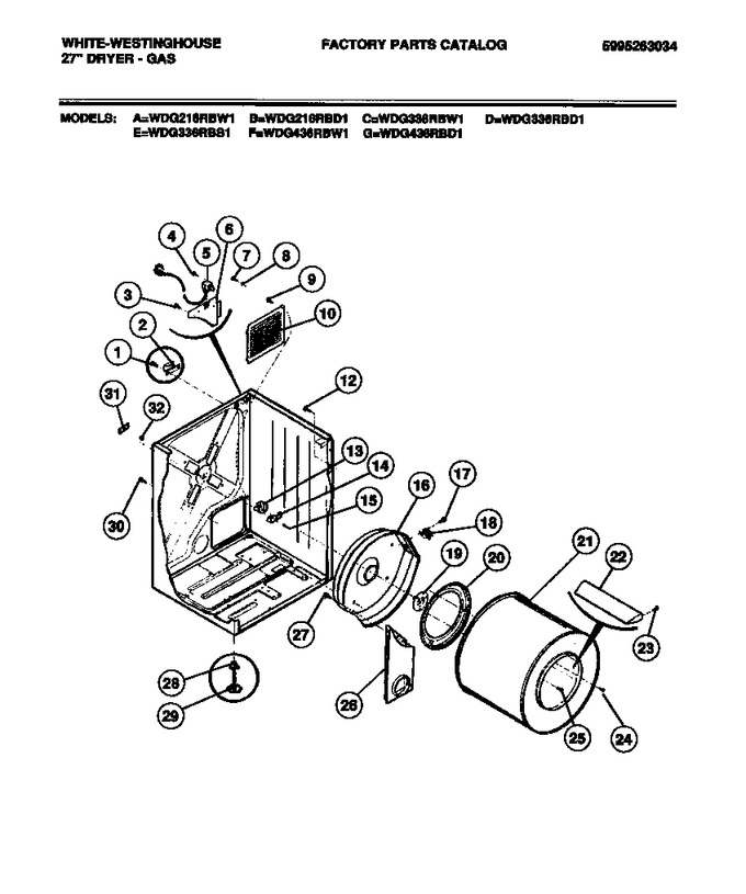 Diagram for WDG216RBD1