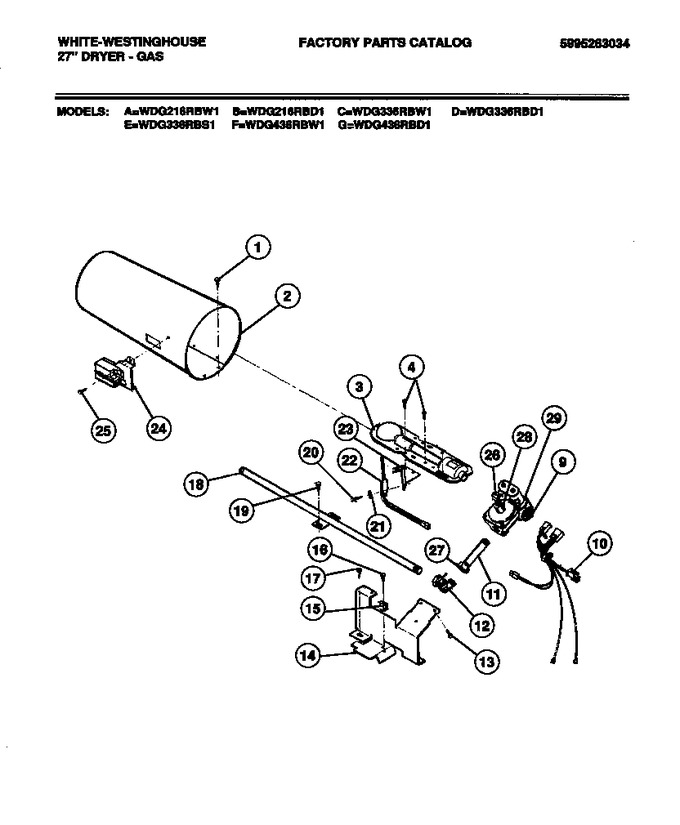 Diagram for WDG216RBD1