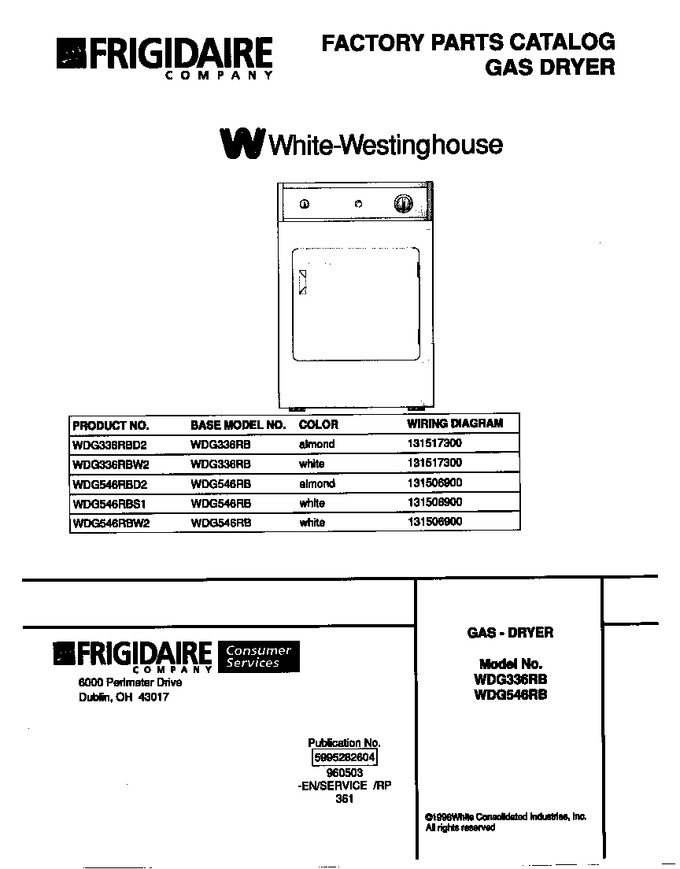 Diagram for WDG336RBD2