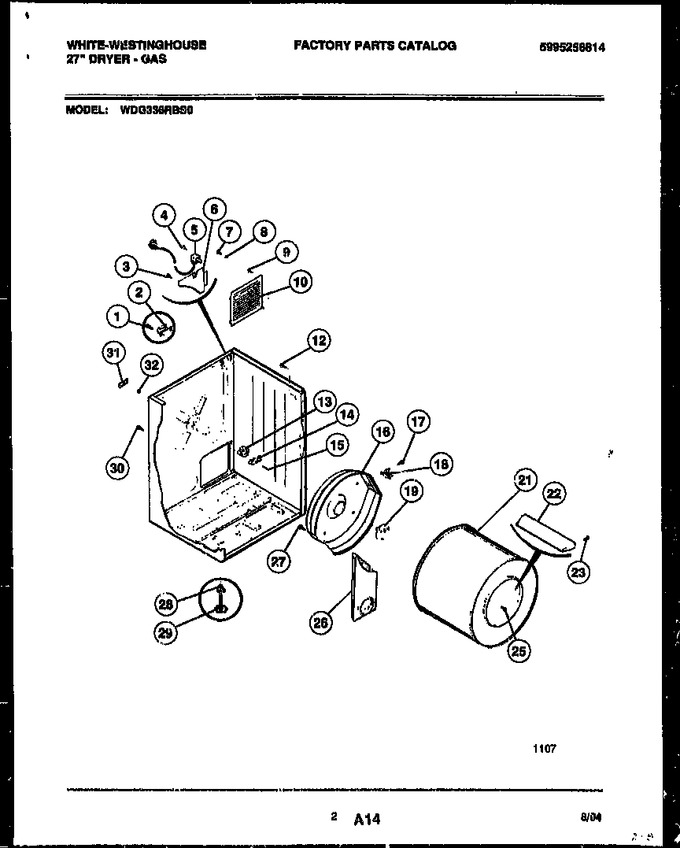 Diagram for WDG336RBSW0