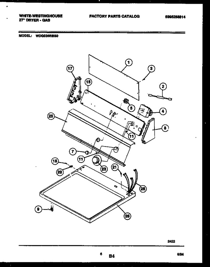Diagram for WDG336RBSW0