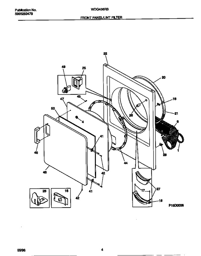 Diagram for WDG436RBW2
