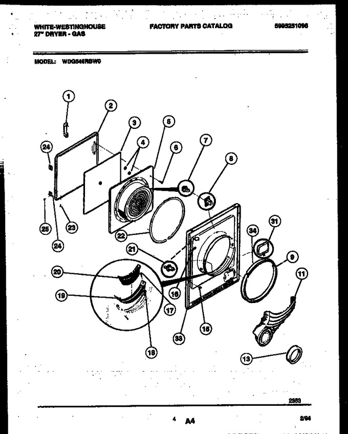 Diagram for WDG546RBD0