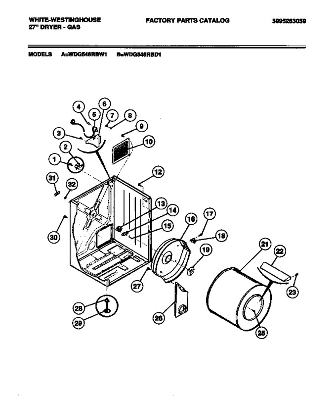 Diagram for WDG546RBD1