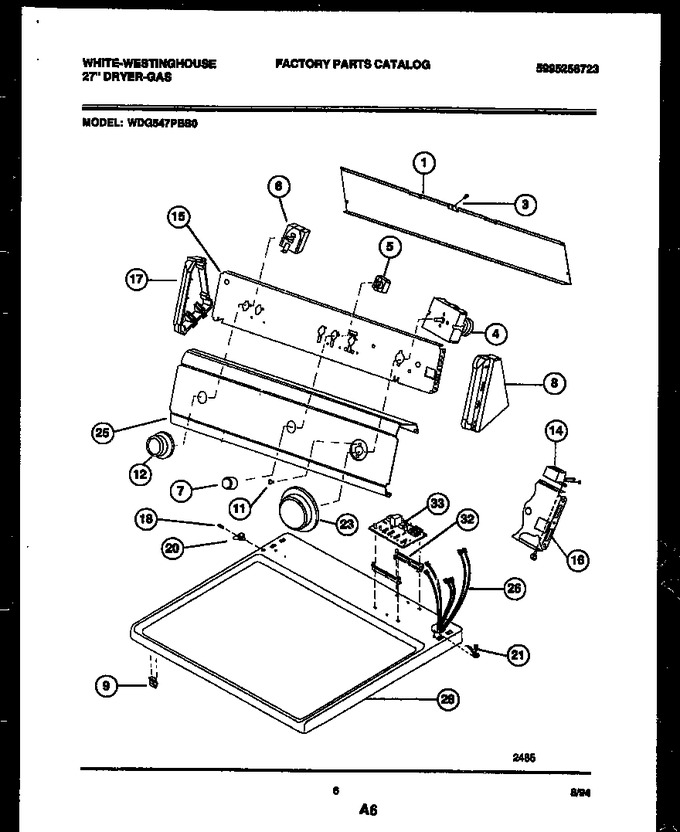 Diagram for WDG547PBS0