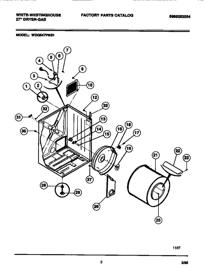 Diagram for WDG547PBS1