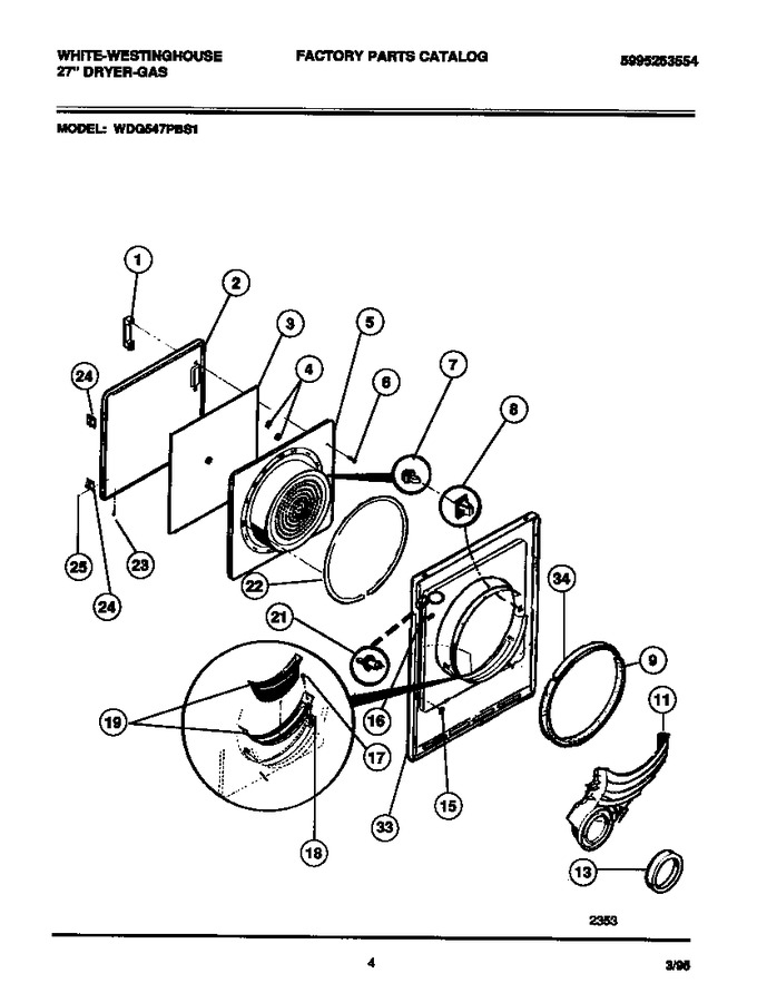 Diagram for WDG547PBS1