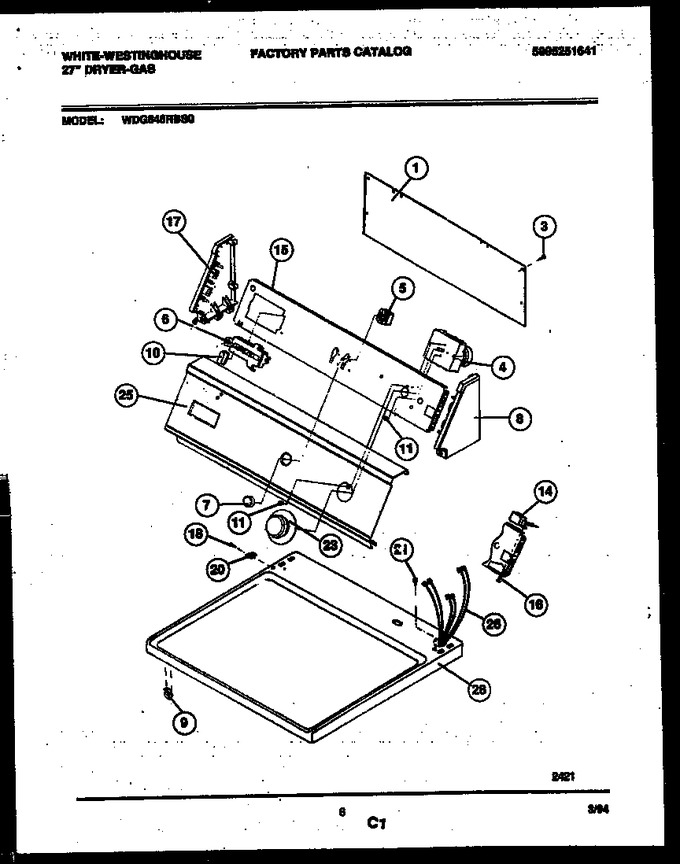Diagram for WDG646RBSW0